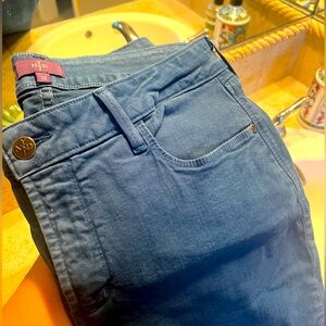 NYDJ size 12 blue jeans, straight leg